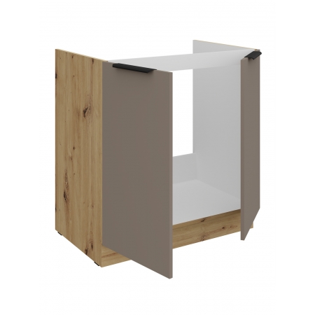 Szafka pod zlew 80 cm AURO 80 ZL 2F BB TA/AR antyfinger